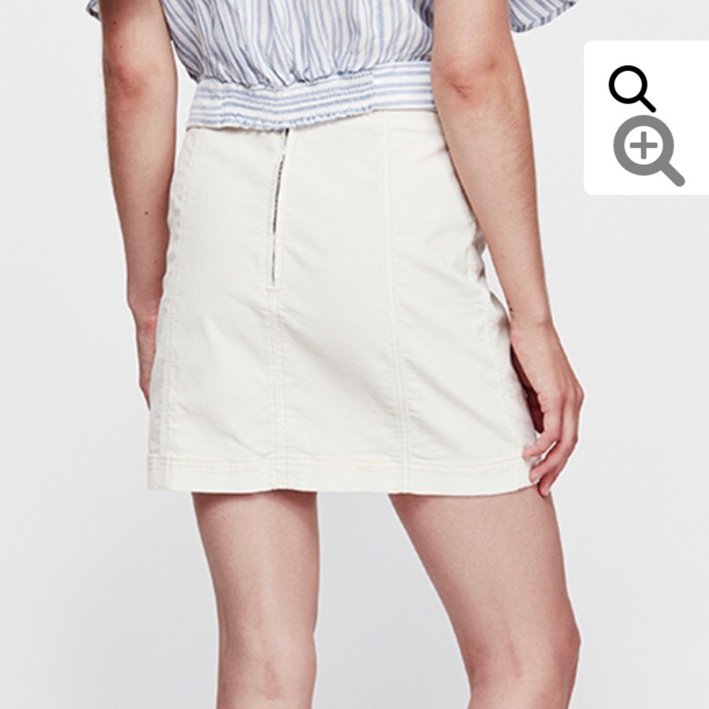 Free People NWT Cord Mini Skirt - Picture 2 of 5